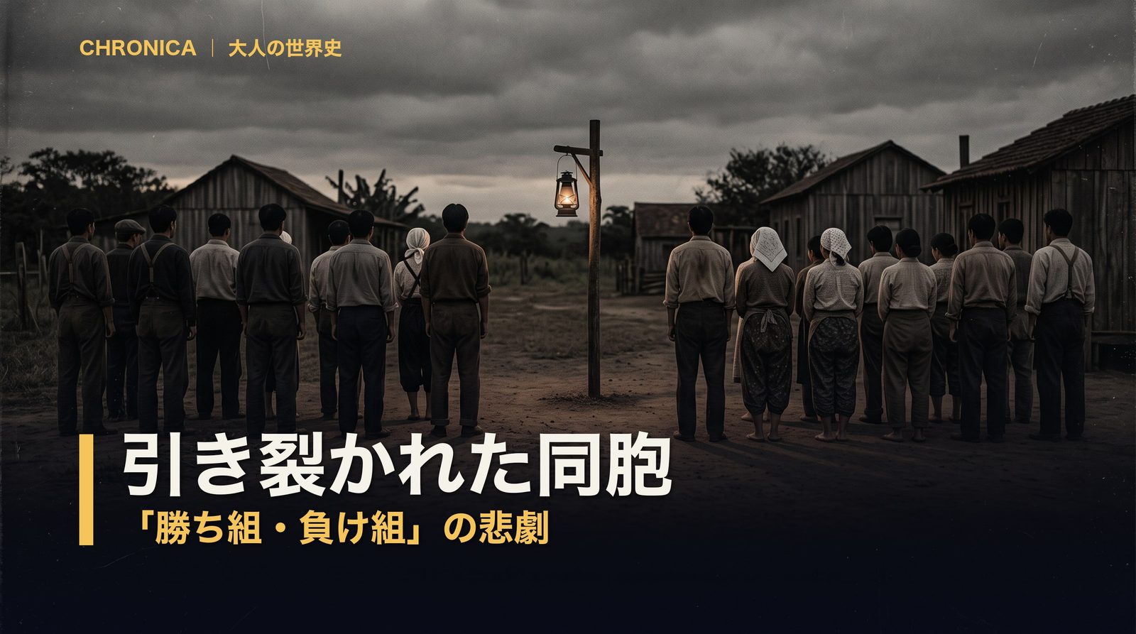 引き裂かれた同胞 ― 「勝ち組・負け組」の悲劇