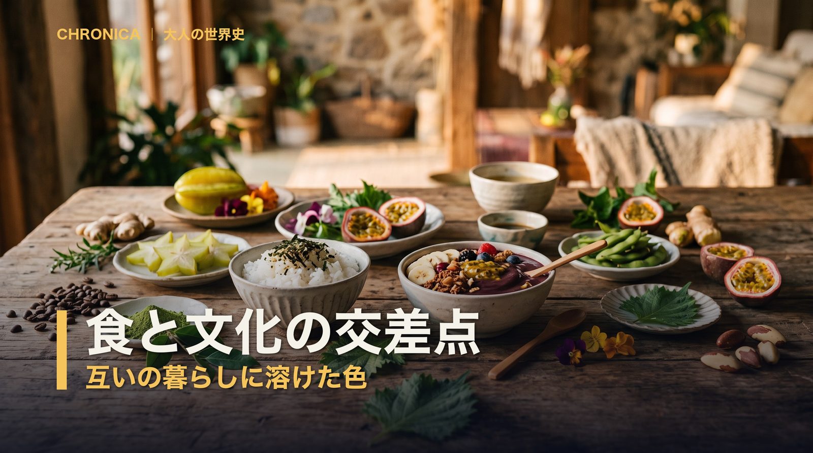 食と文化の交差点 ― 互いの暮らしに溶けた色